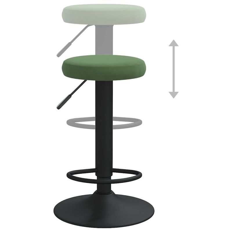 Casa si Gradina - Mobilier - Scaune si fotolii - Scaune - Scaune de bar, 2 buc., verde inchis, catifea - Infinity.ro