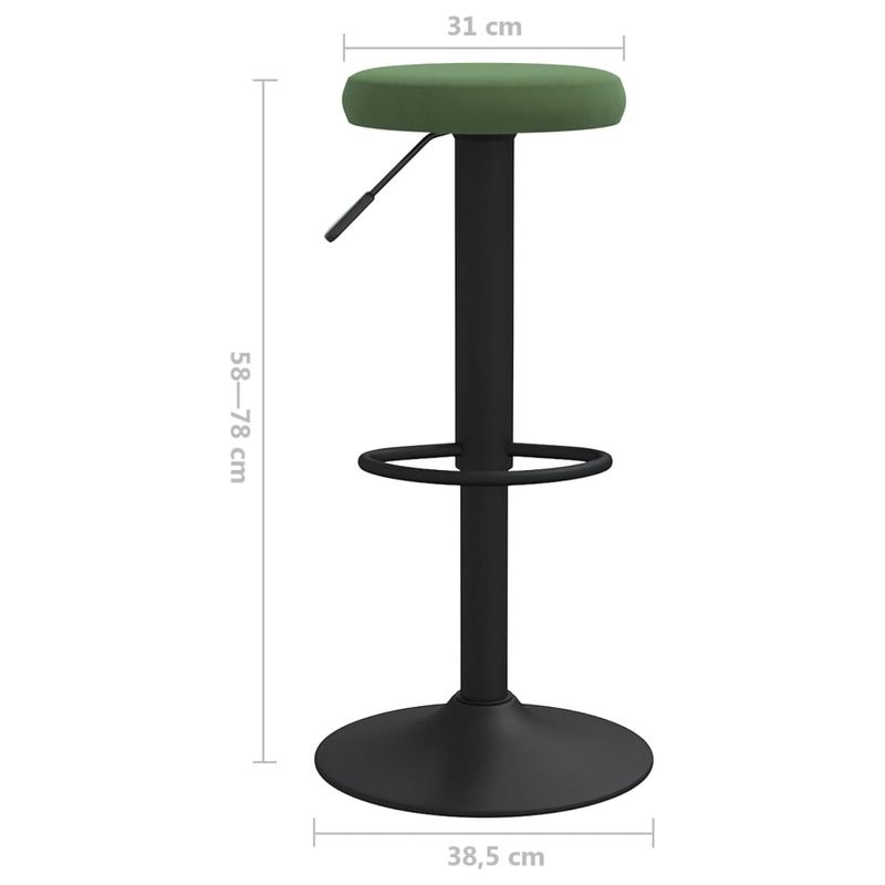 Casa si Gradina - Mobilier - Scaune si fotolii - Scaune - Scaune de bar, 2 buc., verde inchis, catifea - Infinity.ro
