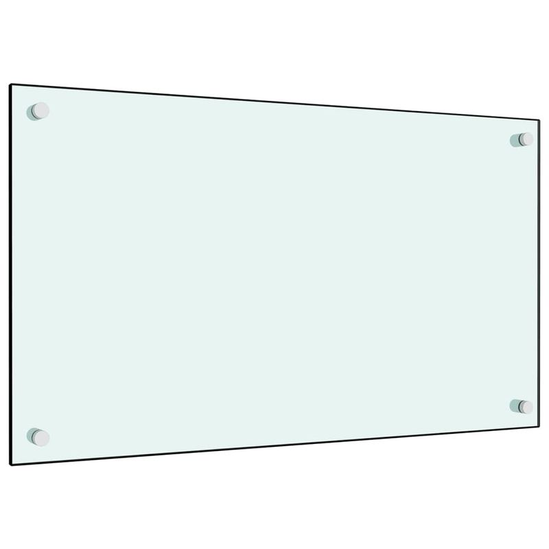 Casa si Gradina - Sanitare - Chiuveta bucatarie si accesorii - Accesorii chiuvete - Panou antistropi bucatarie 2 buc. alb 70x50cm sticla securizata - Infinity.ro