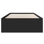 Casa si Gradina - Mobilier - Paturi si accesorii - Paturi - Cadru de pat, negru, 75x190 cm, lemn prelucrat - Infinity.ro