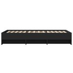 Casa si Gradina - Mobilier - Paturi si accesorii - Paturi - Cadru de pat, negru, 75x190 cm, lemn prelucrat - Infinity.ro