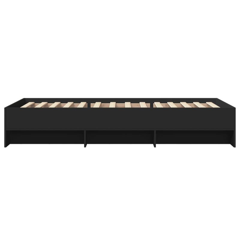 Casa si Gradina - Mobilier - Paturi si accesorii - Paturi - Cadru de pat, negru, 75x190 cm, lemn prelucrat - Infinity.ro