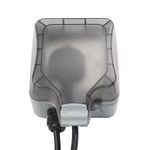 Casa si Gradina/Electrice/Tablouri electrice/Accesorii tablouri electrice - Priza simpla exterior INNOVIX, Model Standard European, 250V/16A, IP66, rezistenta la apa si praf, gri cu intrerupator - Infinity.ro
