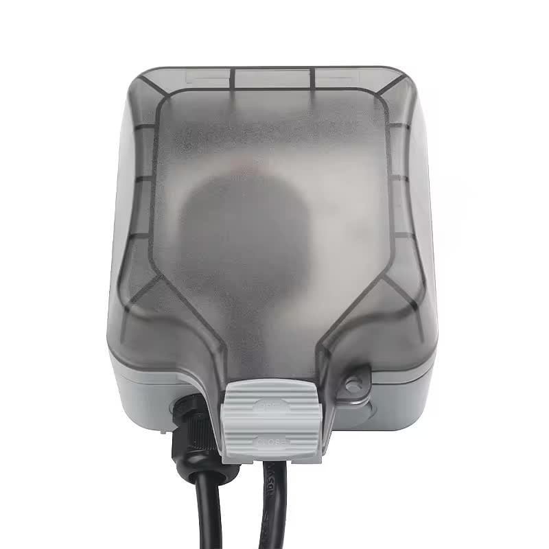Casa si Gradina/Electrice/Tablouri electrice/Accesorii tablouri electrice - Priza simpla exterior INNOVIX, Model Standard European, 250V/16A, IP66, rezistenta la apa si praf, gri cu intrerupator - Infinity.ro