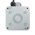 Casa si Gradina/Electrice/Tablouri electrice/Accesorii tablouri electrice - Priza simpla exterior INNOVIX, Model Standard European, 250V/16A, IP66, rezistenta la apa si praf, gri cu intrerupator - Infinity.ro