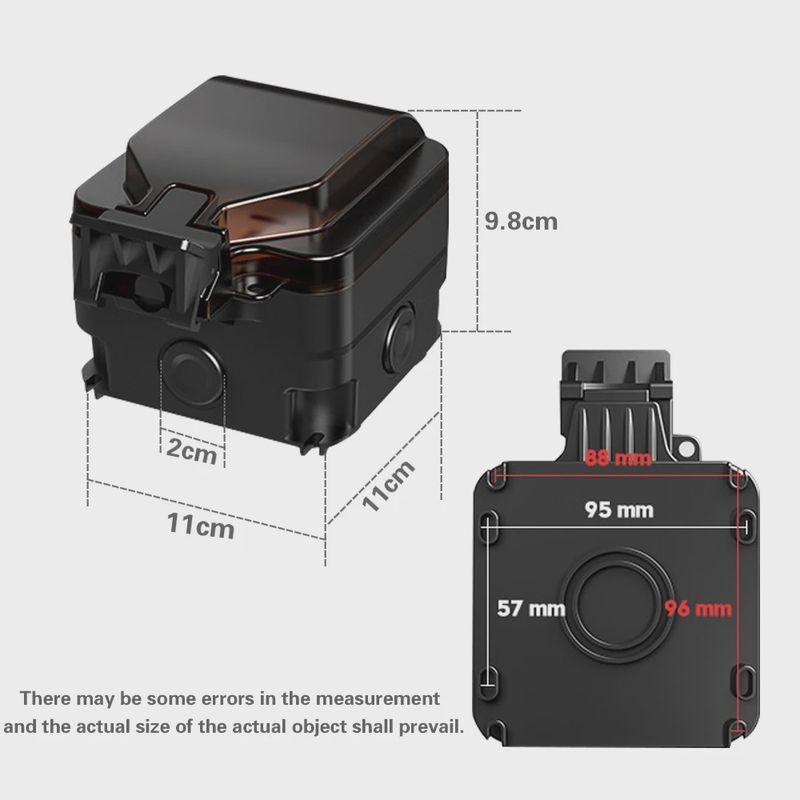 Casa si Gradina - Electrice - Tablouri electrice - Accesorii tablouri electrice - Priza simpla exterior INNOVIX, Model Standard European, 250V/16A, IP66, neagra cu intrerupator - Infinity.ro