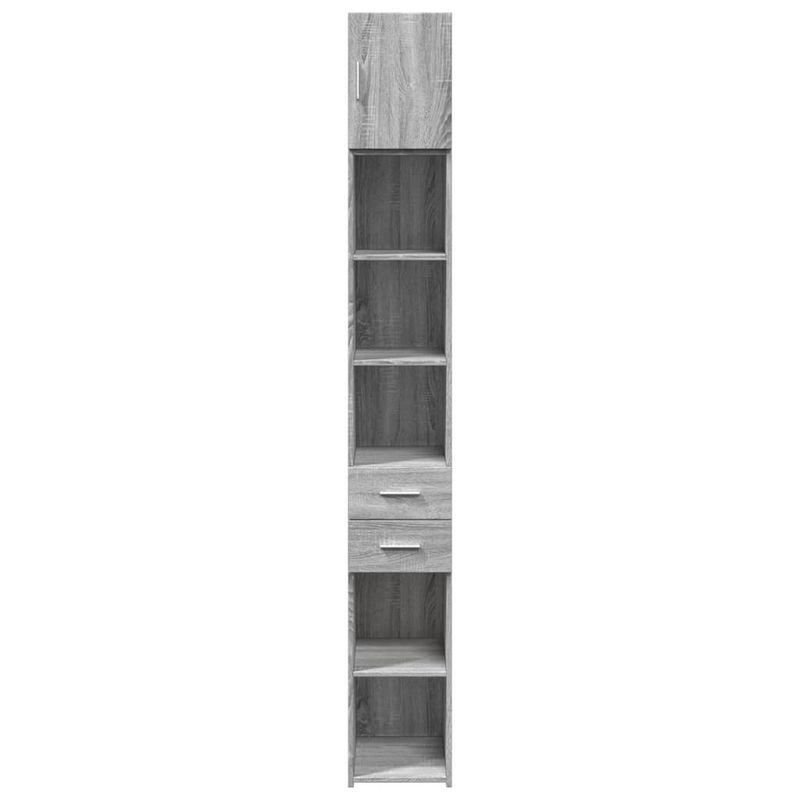 Casa si Gradina - Mobilier - Comode si corpuri - Comode - Dulap depozitare slim sonoma gri 30x42,5x225 cm lemn prelucrat - Infinity.ro
