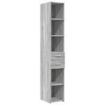Casa si Gradina - Mobilier - Comode si corpuri - Comode - Dulap depozitare slim sonoma gri 30x42,5x225 cm lemn prelucrat - Infinity.ro