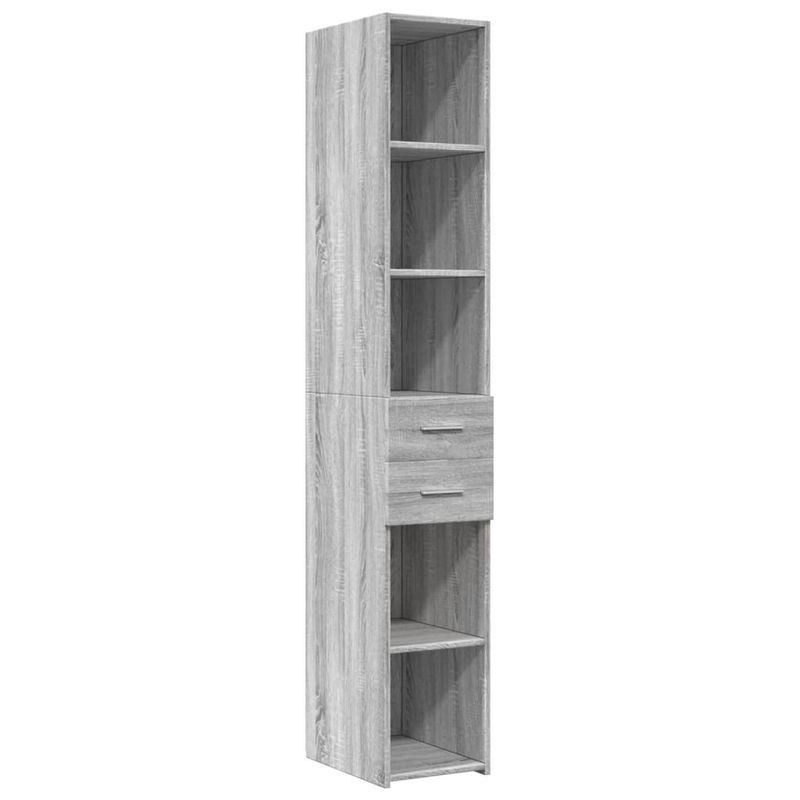 Casa si Gradina - Mobilier - Comode si corpuri - Comode - Dulap depozitare slim sonoma gri 30x42,5x225 cm lemn prelucrat - Infinity.ro
