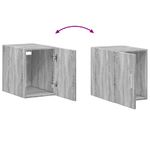 Casa si Gradina - Mobilier - Comode si corpuri - Comode - Dulap depozitare slim sonoma gri 30x42,5x225 cm lemn prelucrat - Infinity.ro