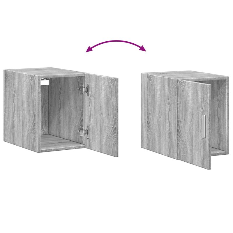 Casa si Gradina - Mobilier - Comode si corpuri - Comode - Dulap depozitare slim sonoma gri 30x42,5x225 cm lemn prelucrat - Infinity.ro