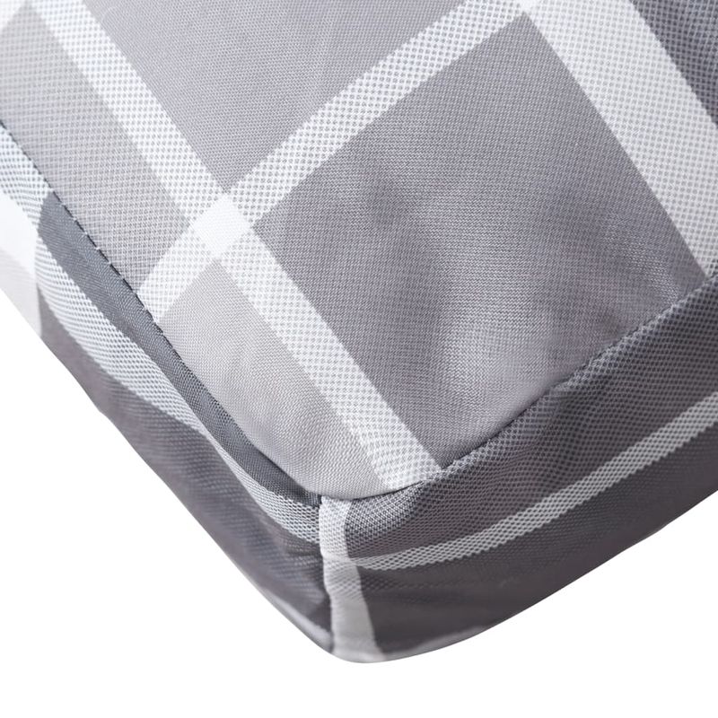 Casa si Gradina - Gradina si terasa - Mobilier exterior - Perne decorative exterior - Perna de paleti, gri carouri, 60x60x12 cm, material textil - Infinity.ro