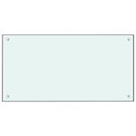 Casa si Gradina - Sanitare - Chiuveta bucatarie si accesorii - Accesorii chiuvete - Panou antistropi bucatarie 2 buc. alb 80x40cm sticla securizata - Infinity.ro