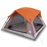 Sport si Outdoor - Camping - Corturi camping - Cort de camping 4 persoane gri si portocaliu impermeabil - Infinity.ro