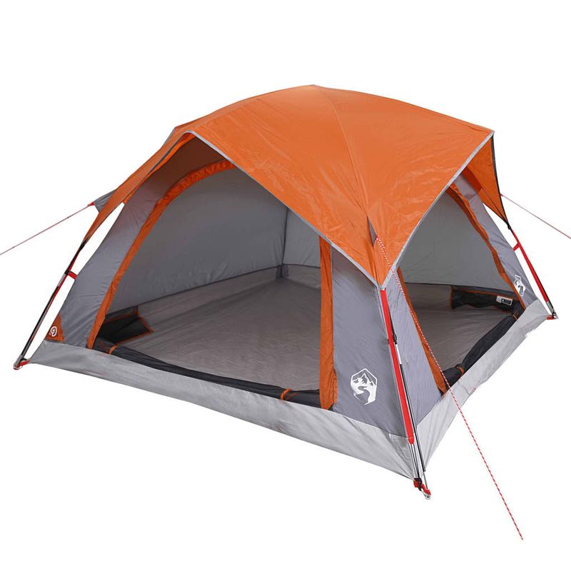 Sport si Outdoor - Camping - Corturi camping - Cort de camping 4 persoane gri si portocaliu impermeabil - Infinity.ro