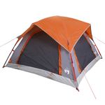 Sport si Outdoor - Camping - Corturi camping - Cort de camping 4 persoane gri si portocaliu impermeabil - Infinity.ro