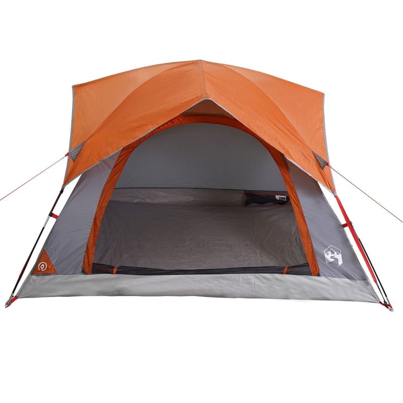 Sport si Outdoor - Camping - Corturi camping - Cort de camping 4 persoane gri si portocaliu impermeabil - Infinity.ro