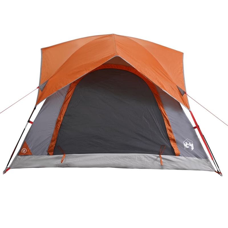 Sport si Outdoor - Camping - Corturi camping - Cort de camping 4 persoane gri si portocaliu impermeabil - Infinity.ro