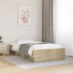 Casa si Gradina - Mobilier - Paturi si accesorii - Paturi - Cadru de pat, stejar sonoma, 100x200 cm, lemn prelucrat - Infinity.ro