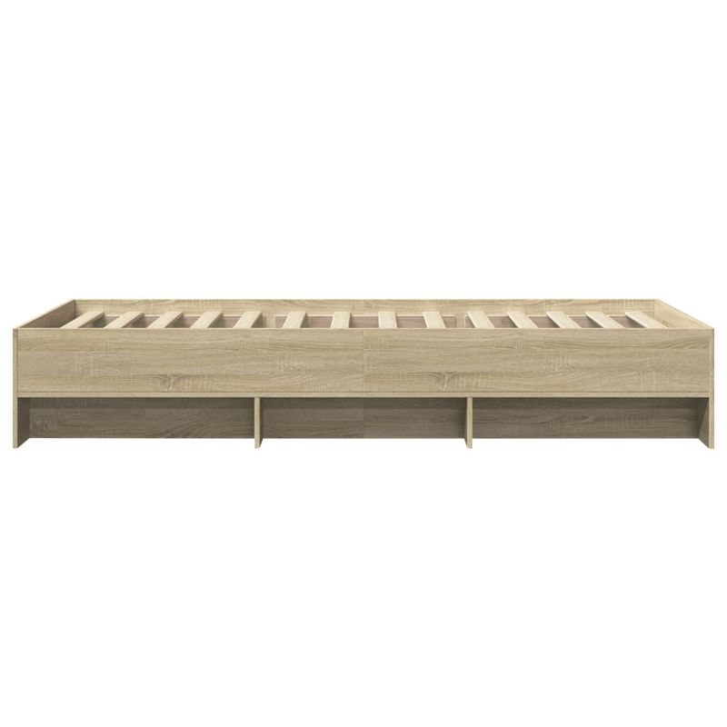 Casa si Gradina - Mobilier - Paturi si accesorii - Paturi - Cadru de pat, stejar sonoma, 100x200 cm, lemn prelucrat - Infinity.ro