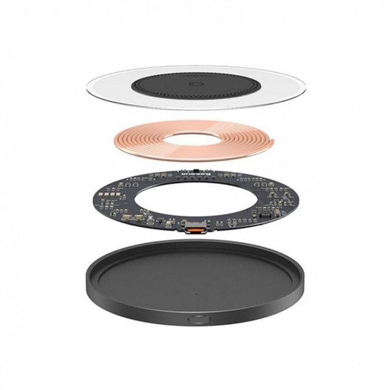 Laptop, Telefoane si Tablete - Telefoane mobile si accesorii - Accesorii Telefoane - Incarcatoare telefoane - Incarcator Fara Fir, 15W - Baseus (CCJJ050001) - Negru - Infinity.ro
