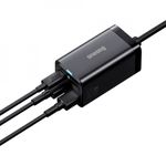 Laptop, Telefoane si Tablete - Telefoane mobile si accesorii - Accesorii Telefoane - Incarcatoare telefoane - Statie Incarcare 2xUSB-C, PD65W, 2xUSB-A, 5A + Cablu Type-C - Baseus GaN3 Pro (CCGP040101) - Negru - Infinity.ro