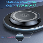 Laptop, Telefoane si Tablete - Telefoane mobile si accesorii - Accesorii Telefoane - Alte accesorii telefoane - Statie incarcator Wireless Fast Charger 15W Cu Magsafe 3 In 1  Compatibil Cu Apple Watch , Airpods  si Iphone Negru - Infinity.ro