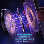 Laptop, Telefoane si Tablete - Telefoane mobile si accesorii - Accesorii Telefoane - Alte accesorii telefoane - Statie incarcator Wireless Fast Charger 15W Cu Magsafe 3 In 1  Compatibil Cu Apple Watch , Airpods  si Iphone Negru - Infinity.ro