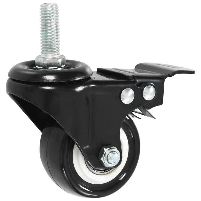 Casa si Gradina - Constructii - Depozitare, transport si protectie - Accesorii echipamente pentru transport si ridicat - Roti pivotante cu frane, 24 buc., 50 mm - Infinity.ro