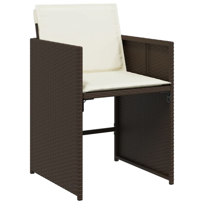 Casa si Gradina - Gradina si terasa - Mobilier exterior - Seturi mobila gradina - Set mobilier de gradina cu perne, 11 piese, maro, poliratan - Infinity.ro