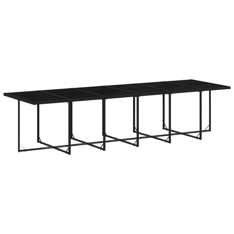 Casa si Gradina - Gradina si terasa - Mobilier exterior - Seturi mobila gradina - Set mobilier de gradina cu perne, 17 piese, negru, poliratan - Infinity.ro