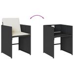 Casa si Gradina - Gradina si terasa - Mobilier exterior - Seturi mobila gradina - Set mobilier de gradina cu perne, 17 piese, negru, poliratan - Infinity.ro