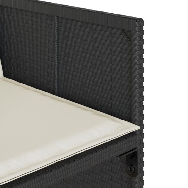 Casa si Gradina - Gradina si terasa - Mobilier exterior - Seturi mobila gradina - Set mobilier de gradina cu perne, 17 piese, negru, poliratan - Infinity.ro