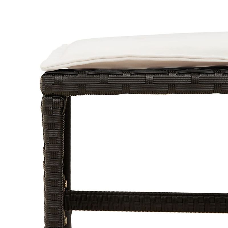 Casa si Gradina - Gradina si terasa - Mobilier exterior - Seturi mobila gradina - Set mobilier de gradina cu perne, 17 piese, negru, poliratan - Infinity.ro