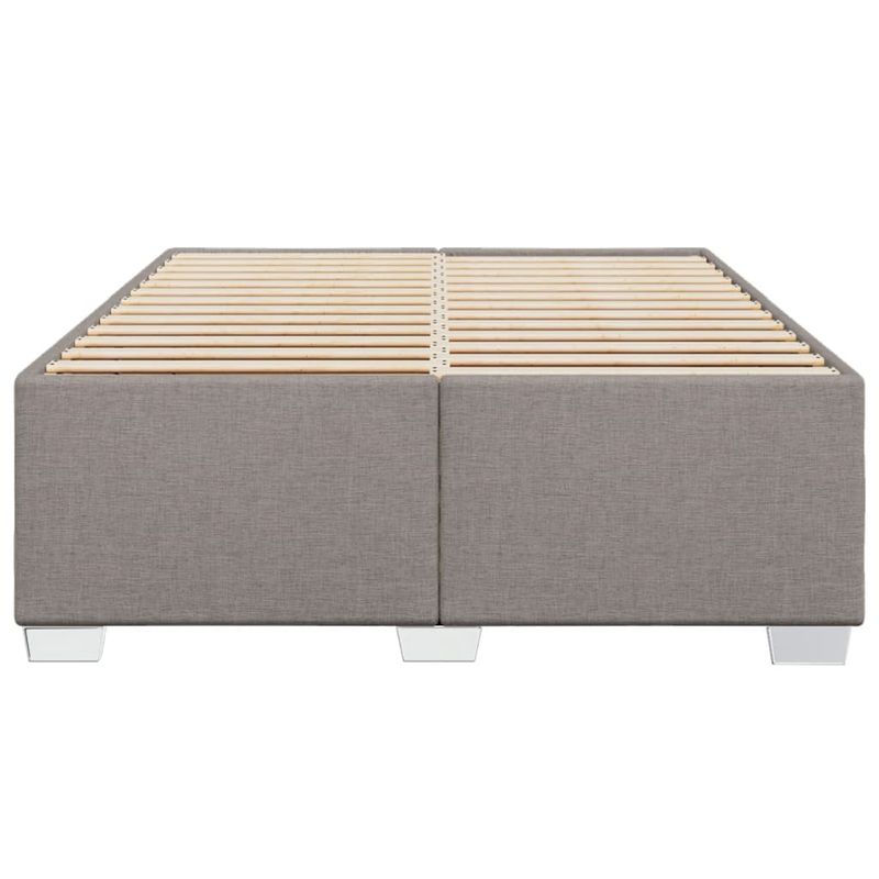 Casa si Gradina - Mobilier - Paturi si accesorii - Paturi - Cadru de pat fara saltea, gri taupe, 140x200 cm, textil - Infinity.ro