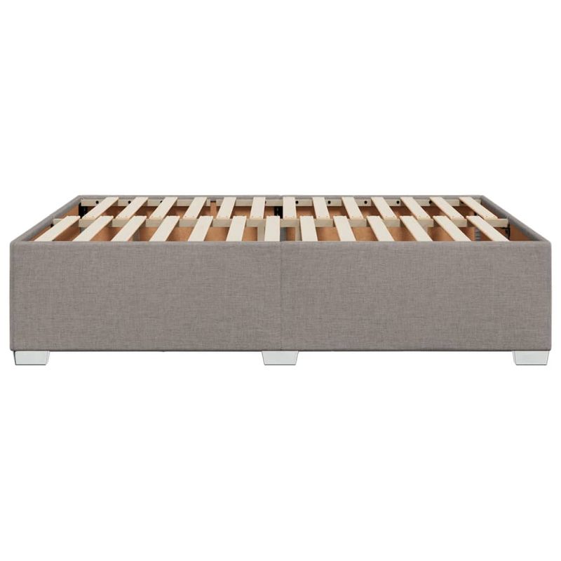 Casa si Gradina - Mobilier - Paturi si accesorii - Paturi - Cadru de pat fara saltea, gri taupe, 140x200 cm, textil - Infinity.ro