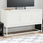 Casa si Gradina - Mobilier - Comode si corpuri - Comode - Dulap TV, alb, 100,5x39x60,5 cm, otel - Infinity.ro