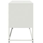 Casa si Gradina - Mobilier - Comode si corpuri - Comode - Dulap TV, alb, 100,5x39x60,5 cm, otel - Infinity.ro