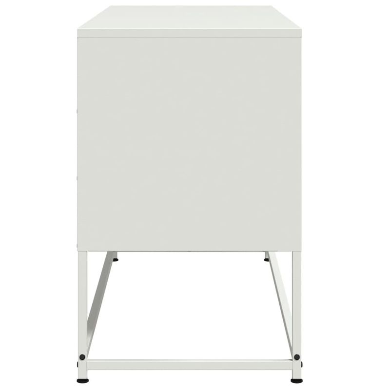 Casa si Gradina - Mobilier - Comode si corpuri - Comode - Dulap TV, alb, 100,5x39x60,5 cm, otel - Infinity.ro