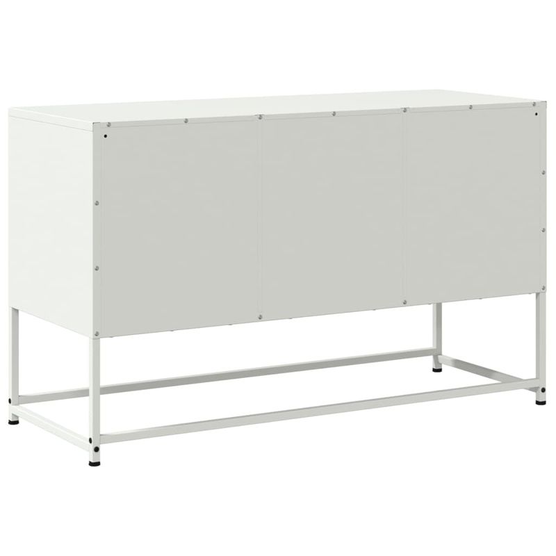 Casa si Gradina - Mobilier - Comode si corpuri - Comode - Dulap TV, alb, 100,5x39x60,5 cm, otel - Infinity.ro