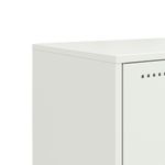 Casa si Gradina - Mobilier - Comode si corpuri - Comode - Dulap TV, alb, 100,5x39x60,5 cm, otel - Infinity.ro
