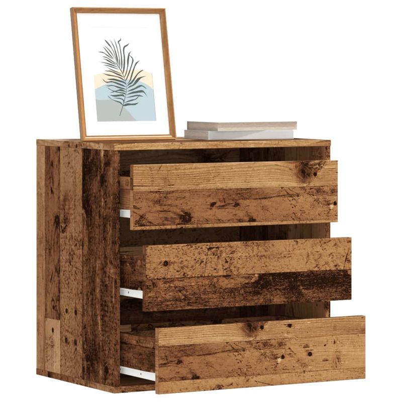 Casa si Gradina - Mobilier - Comode si corpuri - Comode - Dulap colt cu sertare lemn vechi 60x41x58 cm lemn prelucrat - Infinity.ro