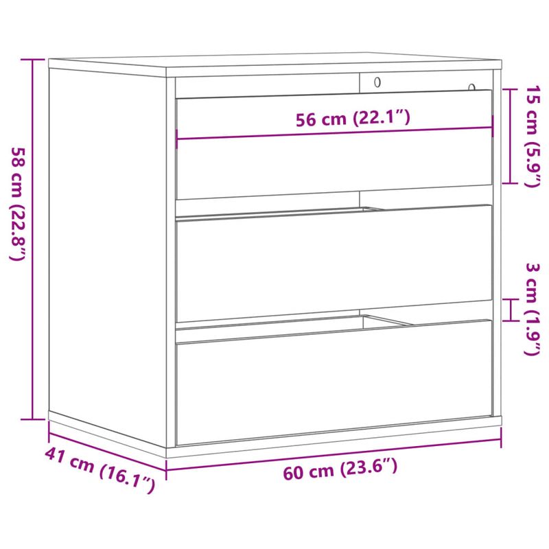 Casa si Gradina - Mobilier - Comode si corpuri - Comode - Dulap colt cu sertare lemn vechi 60x41x58 cm lemn prelucrat - Infinity.ro