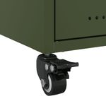 Casa si Gradina - Mobilier - Comode si corpuri - Noptiere - Noptiere, 2 buc., verde olive, 36x39x43,5 cm, otel - Infinity.ro
