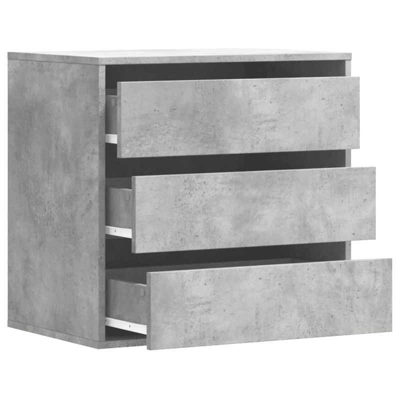 Casa si Gradina - Mobilier - Comode si corpuri - Comode - Dulap colt cu sertare gri beton 60x41x58 cm lemn prelucrat - Infinity.ro