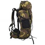 Sport si Outdoor - Articole de voiaj - Rucsacuri - Rucsac de drumetie, verde camuflaj, 60 L, tesatura oxford - Infinity.ro