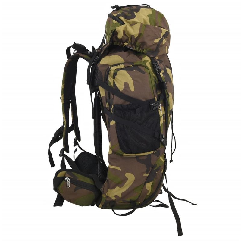 Sport si Outdoor - Articole de voiaj - Rucsacuri - Rucsac de drumetie, verde camuflaj, 60 L, tesatura oxford - Infinity.ro