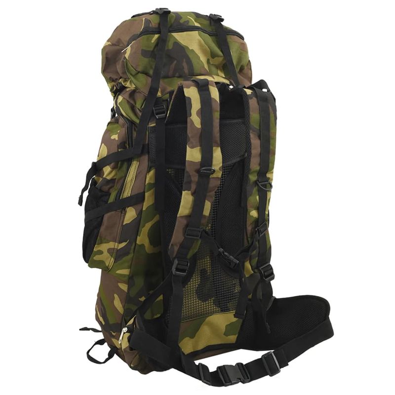 Sport si Outdoor - Articole de voiaj - Rucsacuri - Rucsac de drumetie, verde camuflaj, 60 L, tesatura oxford - Infinity.ro