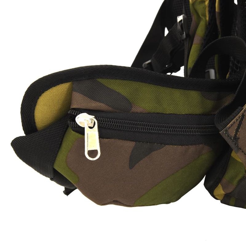 Sport si Outdoor - Articole de voiaj - Rucsacuri - Rucsac de drumetie, verde camuflaj, 60 L, tesatura oxford - Infinity.ro