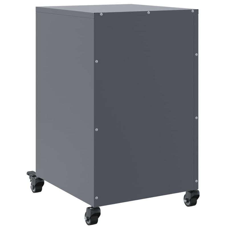 Casa si Gradina - Mobilier - Comode si corpuri - Noptiere - Noptiera, antracit, 36x39x59 cm, otel - Infinity.ro
